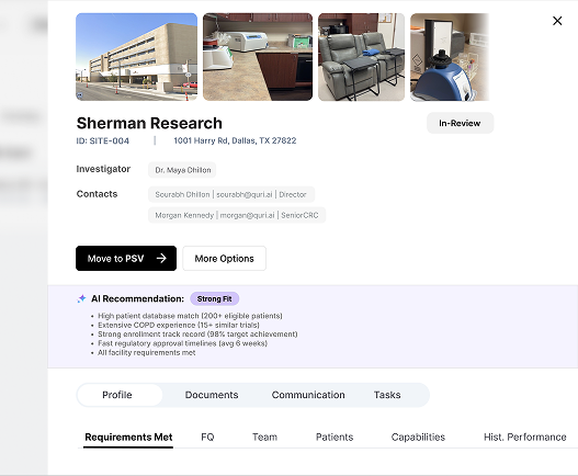 Site Profile Details